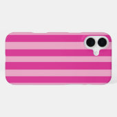 ピンクのストライプ iPhoneケース (裏面横)