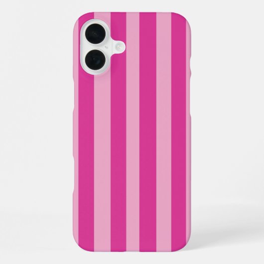 ピンクのストライプ iPhoneケース (裏面)