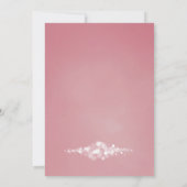 ピンクのストリングライト 95歳の誕生日パーティー 招待状 (裏面)