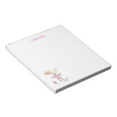 ピンクのストーリーノートパッド ノートパッド (アングル)