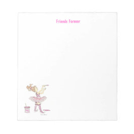 ピンクのストーリーノートパッド ノートパッド