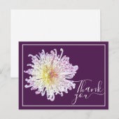 ピンクのスパイダーマム 紫背景 サンクス ポストカード (正面/裏面)