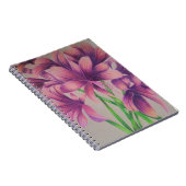 ピンクのスパイダーリリー手帳 ノートブック (右側)