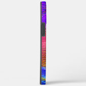 ピンクのスパイラルレインボー、レリーフ、 浮き彫りと汚れたストライプ Case-Mate iPhoneケース (裏面 / 右)