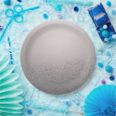 ピンクのスパークル グリッターが可愛い スイート16の誕生日パーティー ペーパープレート (パーティー)