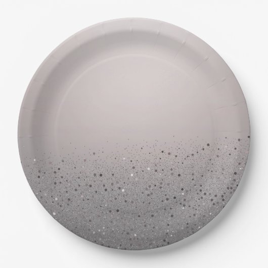 ピンクのスパークル グリッターが可愛い スイート16の誕生日パーティー ペーパープレート (正面)