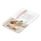 ピンクのスプラッシュウォーター色の緑のバーチャル結婚ズ マグネット (左側)