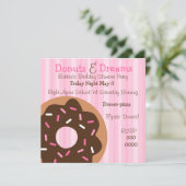 ピンクのスプリンクル 招待状 (スタンド正面)