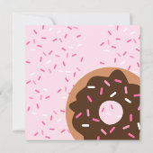 ピンクのスプリンクル 招待状 (裏面)