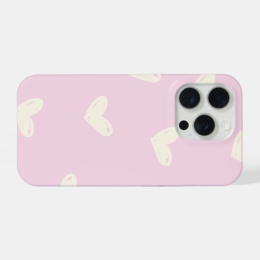 ピンクのスマホケース iPhoneケース (裏面横)