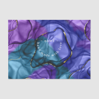 ピンクのスミレの虹の水彩画 薄葉紙