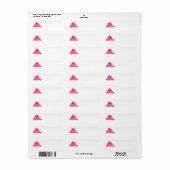 ピンクのスライムモンスターラベル ラベル (フルシート)