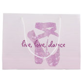 ピンクのスリッパ ラージペーパーバッグ (裏面)