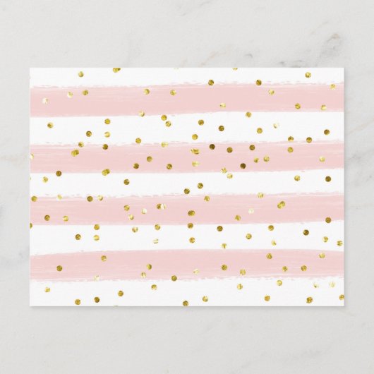 ピンクのスリーああ何おもしろい冬の本のためのベビー インビテーションポストカード (裏面)