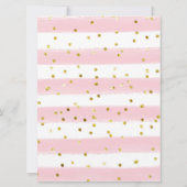 ピンクのスレード ウィンターランド 誕生日招待状 招待状 (裏面)