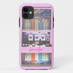 ピンクのスロットマシンのカジノの相場師 iPhone 11 ケース
