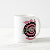 ピンクのスーパースターの義母 コーヒーマグカップ (正面右)