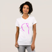 ピンクのセキセイインコTシャツ Tシャツ (正面フル)