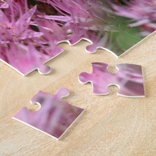 ピンクのセダム秋の花が増える ジグソーパズル (側面)