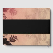 ピンクのセピアヴィンテージテクスチ結婚ャの ゲストブック (裏面)