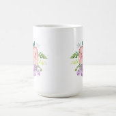 ピンクのセミコロンのマグ コーヒーマグカップ (中央)