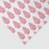 ピンクのセラミッククリスマスツリーティッシュペーパー 薄葉紙 (詳細)