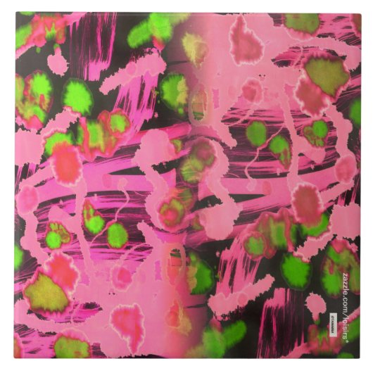 ピンクのセラミックタイル タイル (正面)