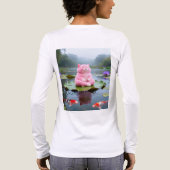 ピンクのセレニティ001 トライブレンドTシャツ (背面)