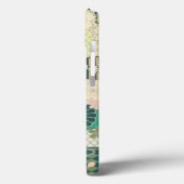 ピンクのセージ緑日本のの着物フローラ花 Case-Mate iPhoneケース (裏面 / 左)