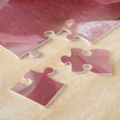 ピンクのゼラニウム:ほぼ無地のライトピンク ジグソーパズル (側面)