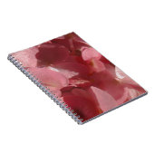 ピンクのゼラニウム:ほぼ無地のライトピンク ノートブック (右側)