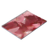 ピンクのゼラニウム:ほぼ無地のライトピンク ノートブック (左側)