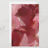 ピンクのゼラニウム：ほぼ無地のライトピンク 便箋 (正面/裏面)