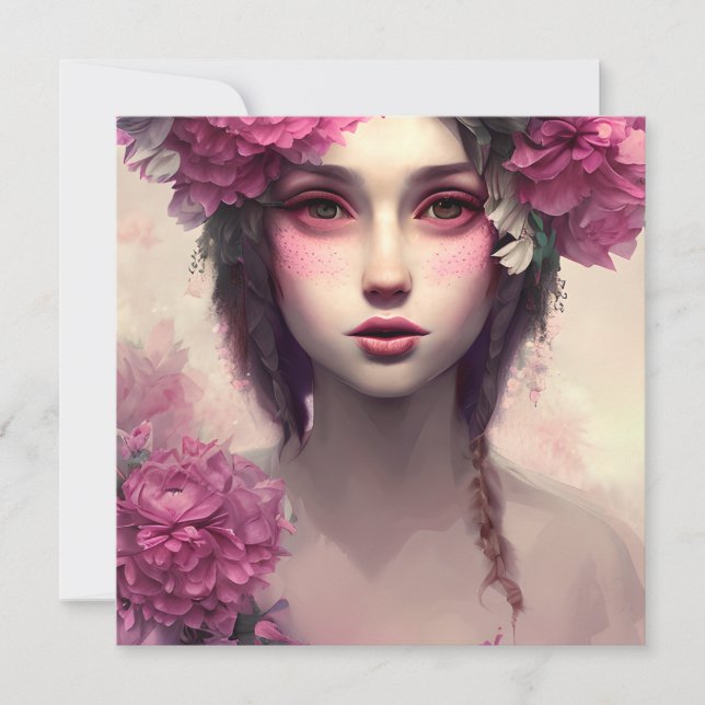 ピンクのソバカスのEtherealの女の子 (正面)