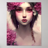 ピンクのソバカスのEtherealの女の子 ポスター (正面)