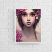 ピンクのソバカスのEtherealの女の子 ポスター