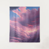 ピンクのソフトクラウド タペストリー (正面)