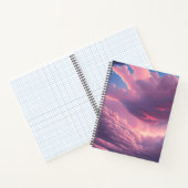 ピンクのソフトクラウド ノートブック (内部)