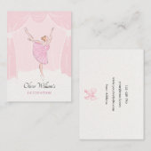 ピンクのソフトバレリーナ 名刺 (正面/裏面)