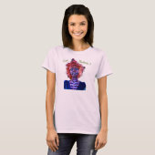 ピンクのゾンビの女の子 Tシャツ (正面フル)