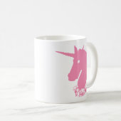 ピンクのゾンビユニコーン コーヒーマグカップ (正面右)