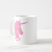 ピンクのゾンビユニコーン コーヒーマグカップ (正面左)