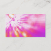 ピンクのタイによって染められる名刺 名刺 (裏面)