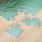 ピンクのタイガーとオウムの熱帯ジャングル ジグソーパズル (側面)