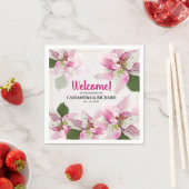 ピンクのタイガーリリー | 結婚s スタンダードカクテルナプキン (インサイチュ)