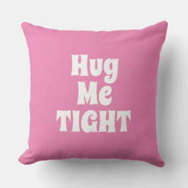 ピンクのタイポグラフィクールがおもしろい可愛いレトロ クッション