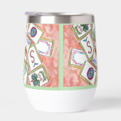 ピンクのタイルのトレー (右面)