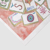 ピンクのタイルのトレー 薄葉紙 (詳細)