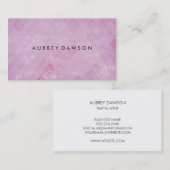 ピンクのタイルのパタグランジーン 名刺 (正面/裏面)