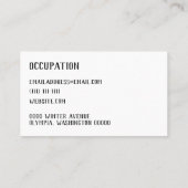 ピンクのタイル 名刺 (裏面)